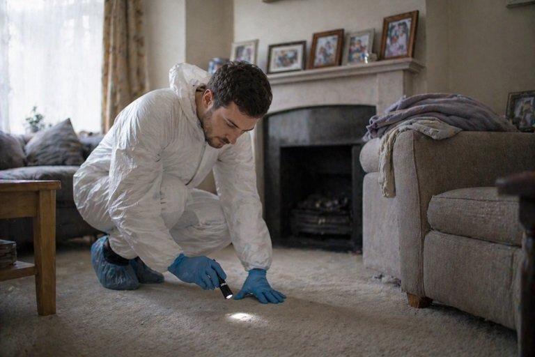 Technician Assessing A Property Technician Assessing A Property